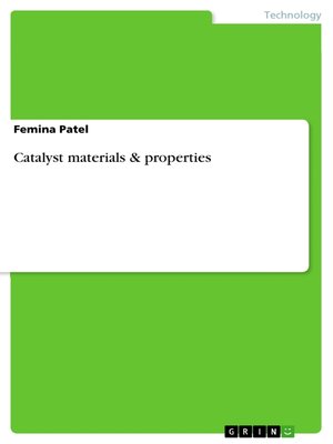 cover image of Catalyst materials & properties